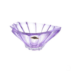 Конфетница фиолетового цвета 220 мм Bohemia Plantica Amethyst 6KG02 72T30 220 F