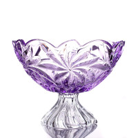 Фруктовниця на нозі фіолет 285 мм Bohemia Flora Amethyst 6KG79 72T30 285 F