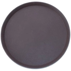 Таця антісліп кругла 36 см коричнева для офіціанта ProCooking PEM_1567