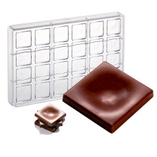 Форма для шоколада шоколадная плитка или шоколадные конфеты 24 шт по 4 г Martellato Италия MA6001