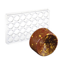 Форма для шоколадных конфет пралине Круговая призма 28 шт по 10 г Martellato Италия MA1007