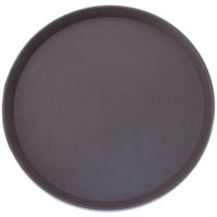 Таця антісліп кругла 40 см коричнева для офіціанта ProCooking PEM_507