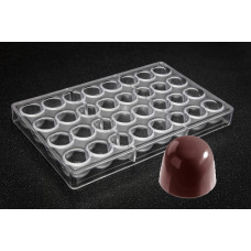 Форма для шоколадных конфет пралине Ассорти полусфера удлиненная 32 шт по 18 г Chocolate World Бельгия 2116 CW_FD