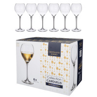 Набор бокалов для белого вина Carduelis (Cecilia) Original 390 мл 6 штук Bohemia Чехия ED1043