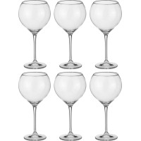 Набор бокалов для вина Carduelis (Cecilia) Original 640 мл 6 штук Bohemia Чехия ED1047