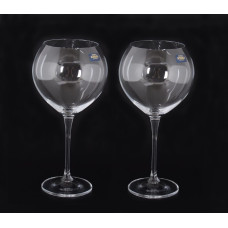 Набор из двух бокалов для вина бокалы для двоих 640 мл Bohemia Чехия ED1048