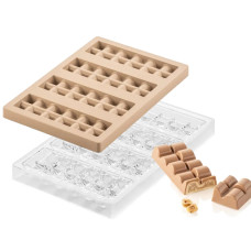 Набор форм для шоколада для шоколадной плитки с начинкой KIT SINFONIA Silikomart Италия CH023 - KIT SINFONIA T_FD