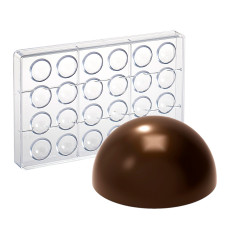 Форма для шоколадних цукерок Півсфера 24 шт по 9 г діаметр 30 мм Martellato Італія MA5000