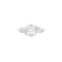 Решетка для гастроемкости GN 1/6 из поликарбоната Gastro Plast GNPS-0016, прозрачная