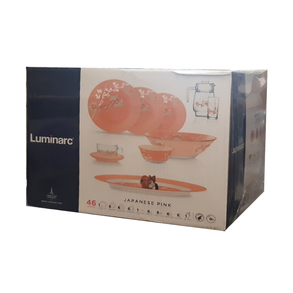 Столовый сервиз "Ambi Japanese Pink" 46 предметов Luminarc Q0929