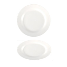Тарелка бортовая Extra white 180мм HVIP W101 фарфоровая