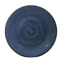 Тарелка мелкая фарфоровая 4210 Глубокий синий 200 мм Helios