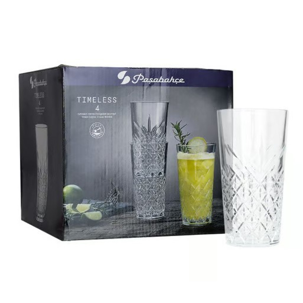 Набор стаканов высоких Timeless 4шт 470мл Pasabahce 520055