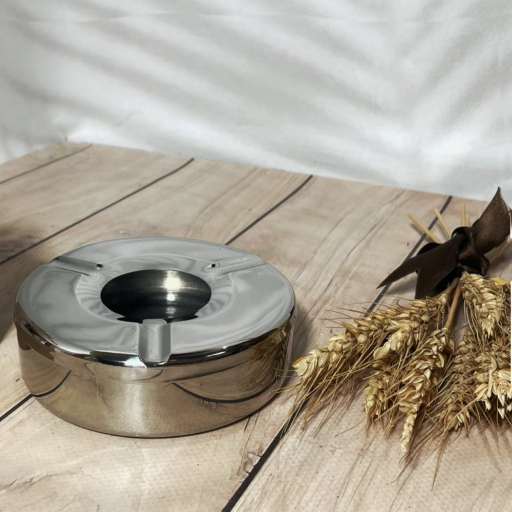 Попільничка металева кругла Ashtray 120мм HVIP 7415