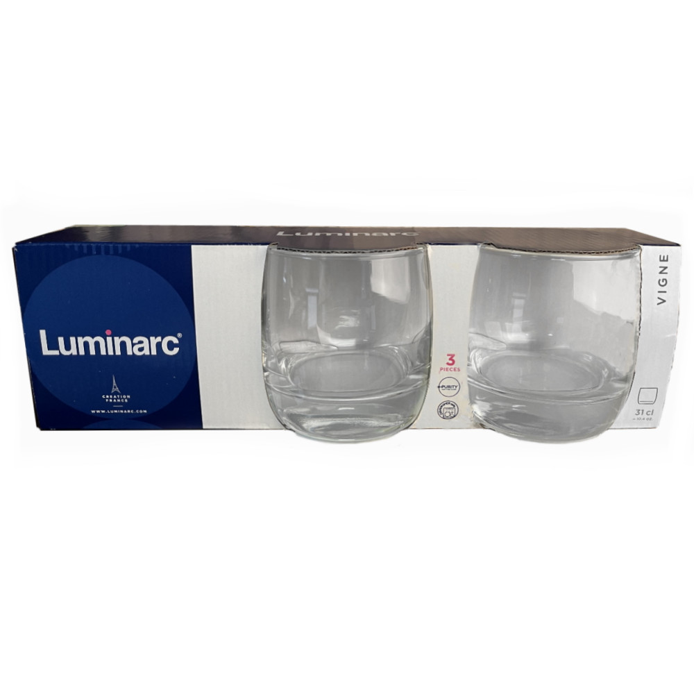 Набор стаканов Vigne 310мл 3шт Luminarc P1160