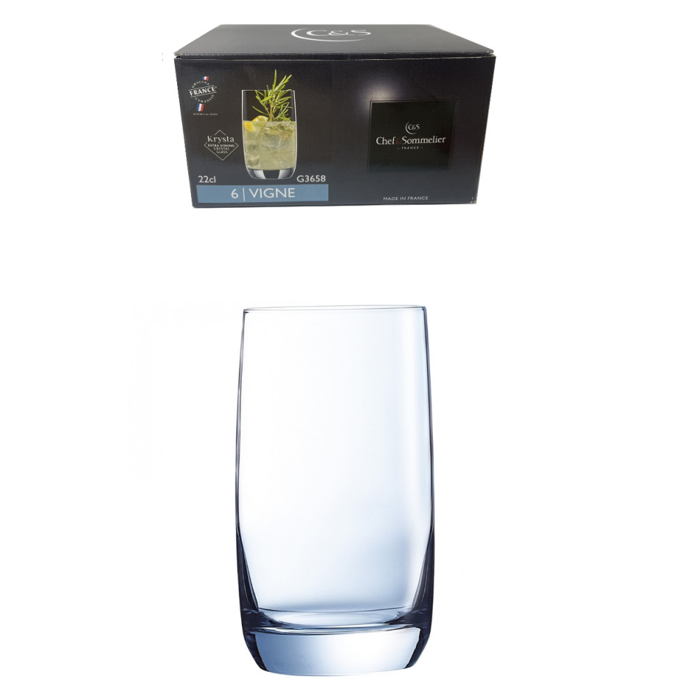 Набор стаканов Vigne 220мл 6шт Chef&Sommelie G3658