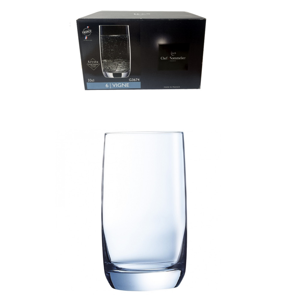 Набор стаканов Vigne 330мл 6шт Chef&Sommelie G3674