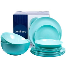 Сервіз столовий Diwali Light Turquoise 19 предметів Luminarc P2947 склокераміка