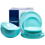 Сервиз столовый Diwali Light Turquoise 19 предметов Luminarc P2947 стеклокерамика