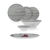 Столовий сервіз Simply Grey Wood 46 предметів Luminarc V5983