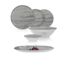 Столовый сервиз Simply Grey Wood 46 предметов Luminarc V5983