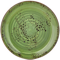Тарелка круглая 25 см, цвет зеленый (Breeze), серия "Harmony" By Bone Турция HA-BR-ZT-25-DZ_FD