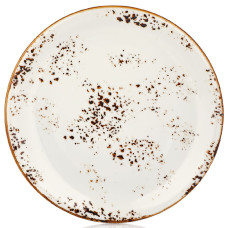 Тарелка круглая 25 см, цвет белый (Elegance), серия "Harmony" By Bone Турция HA-EL-ZT-25-DZ_FD