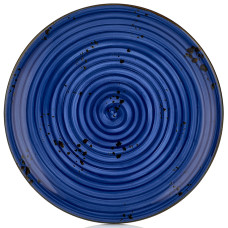 Тарелка круглая 27 см, цвет синий (Enigma), серия "Harmony" By Bone Турция HA-EN-ZT-27-DZ_FD