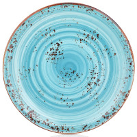 Тарелка круглая 23 см, цвет голубой (Infinity), серия "Harmony" By Bone Турция HA-IN-ZT-23-DZ_FD