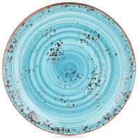 Тарелка круглая 25 см, цвет голубой (Infinity), серия "Harmony" By Bone Турция HA-IN-ZT-25-DZ_FD