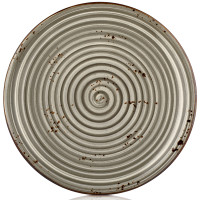 Тарелка круглая 30 см, цвет серый (Supreme), серия "Harmony" By Bone Турция HA-SP-ZT-30-DZ_FD