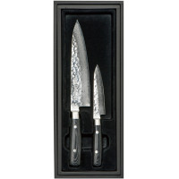 Набір ножів з 2-х предметів, дамаська сталь, серія ZEN Yaxell Японія 35500-902_FD