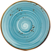 Блюдце 15,5 см под чашки 220 и 280 мл, цвет голубой (Infinity), серия "Harmony" By Bone Турция HA-IN-ZT-01-CT_FD