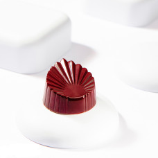 Форма для шоколадных конфет Лист плиссированный 33,5x30,5x19 мм 21 шт. по 12 ч 1988 CW Бельгия Chocolate World