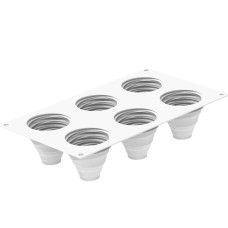 Форма силиконовая d65 h61 mm + 6 колец (d70 h20 mm) Италия