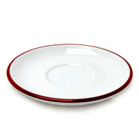 Блюдце cappuccino, cappuccino large 14,5 см Pennellessa Red rims для серій "Verona", "Torino" Ancap Італія