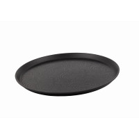 Поднос антислип круглый черный с рисунком 40,5 см PNK_1122