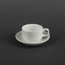 Набір кавовий 2 предмети: чашка 80мл та блюдце HVIP HR1302 порцеляна