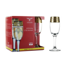 Набор бокалов для шампанского "Версаче" 190мл 6шт PROMSIZ GE08-419