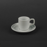 Набор кофейный 2 предмета чашка 90мл и блюдце HVIP HR1326 фарфор