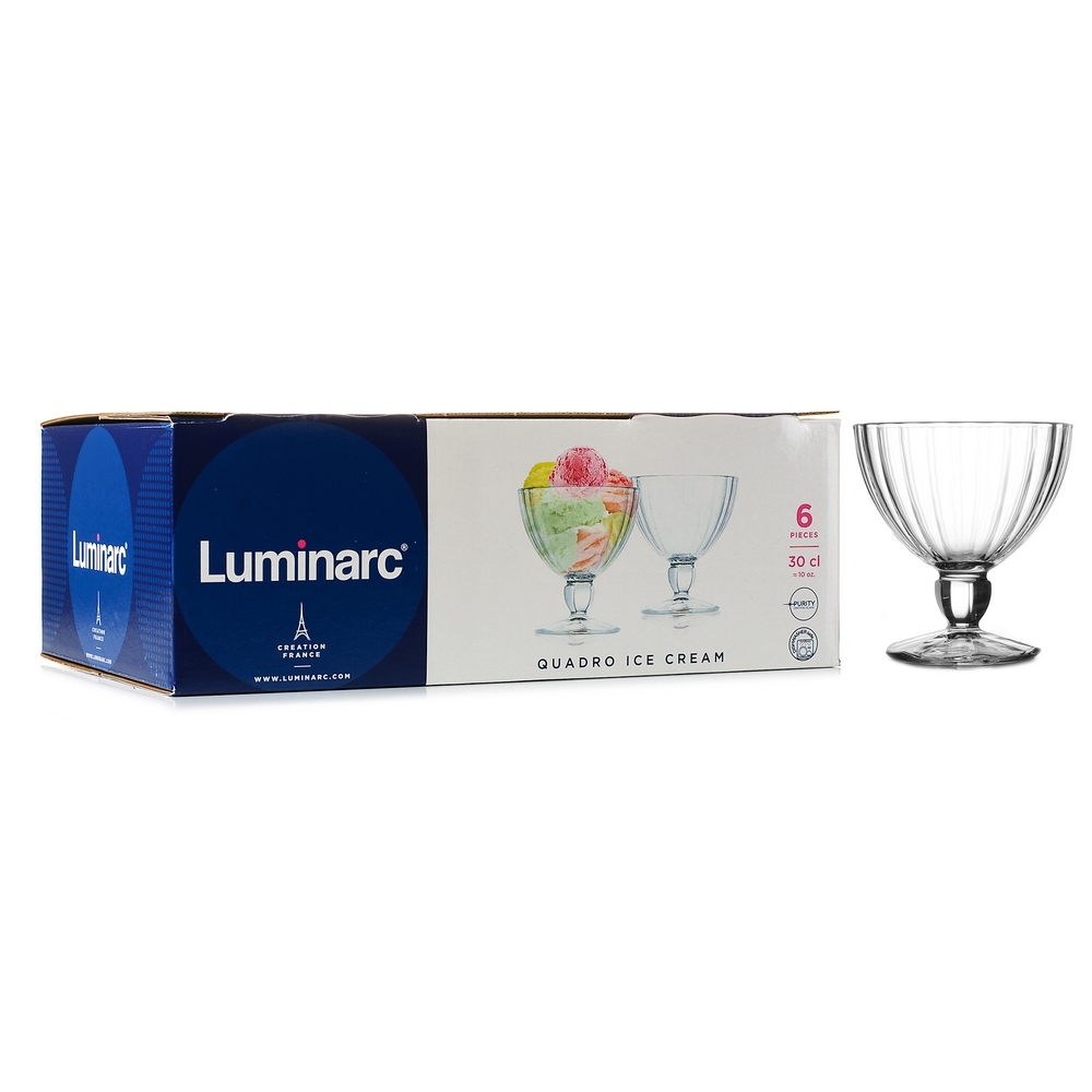Набор креманок Quadro 300мл 6шт Luminarc N2322