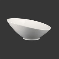 Салатник скошенный Extra white 200мм HVIP W213 фарфоровый