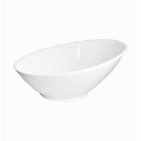 Салатник скошенный Extra white 254мм HVIP W215 фарфоровый