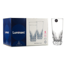 Набор высоких стаканов Imperator 310мл 6шт Luminarc N1288