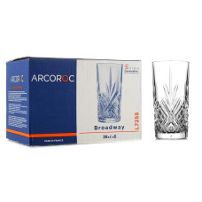 Набір склянок Arcoroc Broadway 380мол 6шт L7255