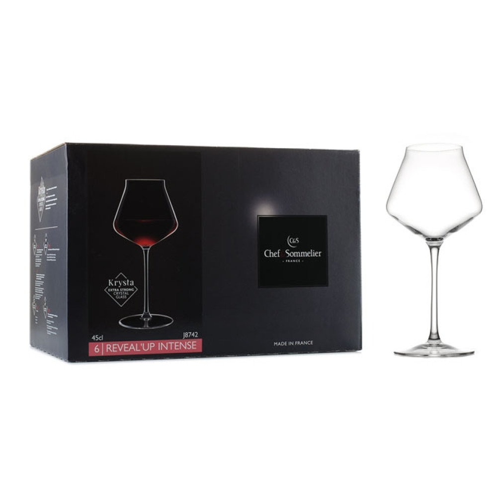 Набір келихів для вина Reveal'Up Intense 6шт 450мл Chef&Sommelier J8742
