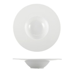 Тарелка глубокая с широким бортом Extra white 235мм HVIP W115 фарфор