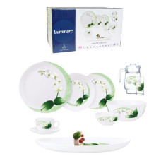 Сервиз столовый Diwali White Orchid 46 предметов Luminarc P7270