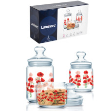 Набір банок для сипучих Hypnosis 3шт Luminarc P4832