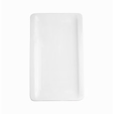 Тарілка прямокутна декорована Extra white 305мм*150мм HVIP W171